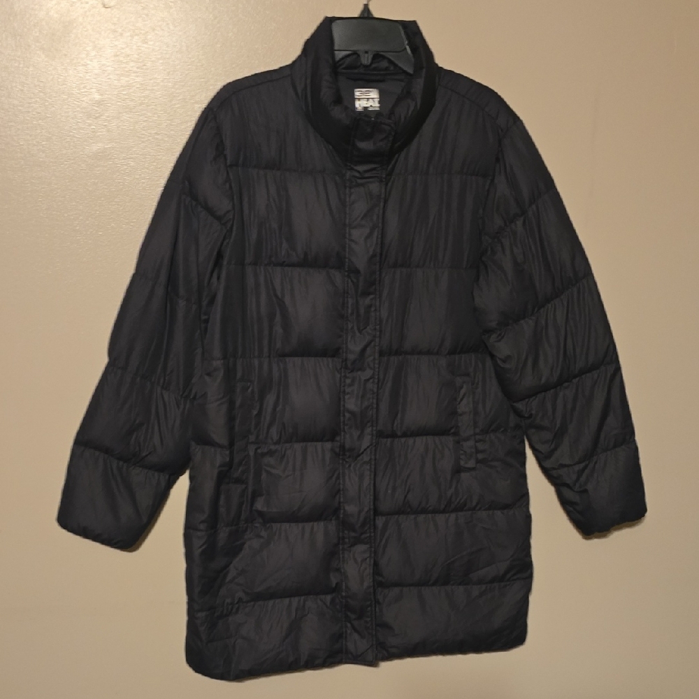 32 Degrees Women's HeatKeep Nano Puffer Jacket Size Large Black